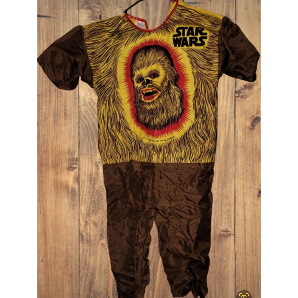 Vtg 1977 Chewbacca Star Wars Halloween Costume, No Mask, Size 8-10